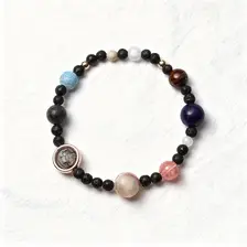 Bracelet flat lay on white