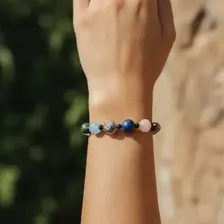 Bracelet on wrist close-up